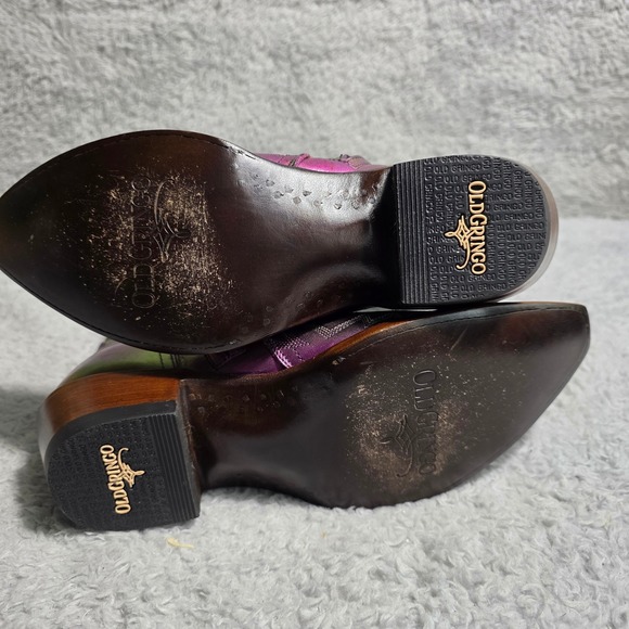 Old Gringo Mayra Bis Prisma Iridescent Cowboy Boots Snip Toe 7B NEW - Picture 9 of 13